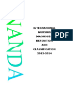 International Nursing Diagnoses: Defenition AND Classification 2012-2014