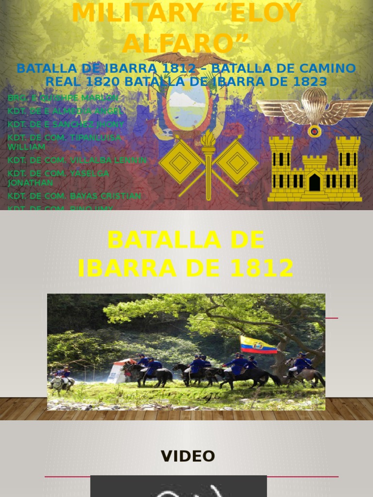 Batalla de IbarraCamino Real Ecuador Imperio español