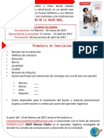 Formulario de Inscripción Instituciones OHM