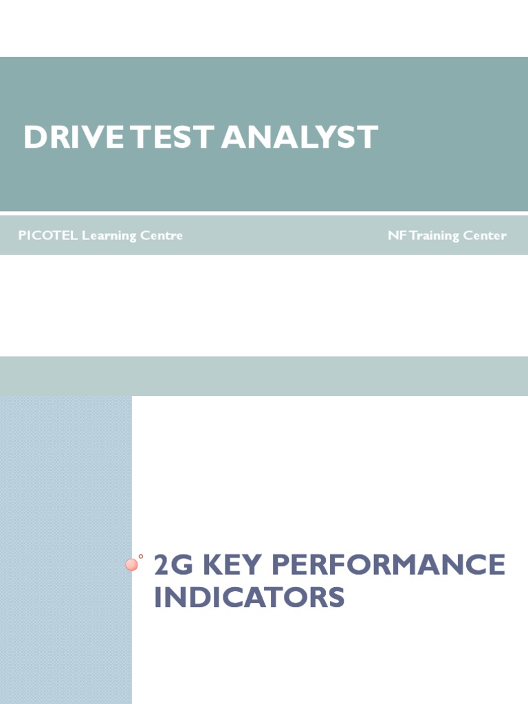 Materi Training 2g 3g Drivetest Analysis Study Case Nurul Fikri