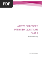 Active Directory Interview Questions