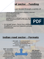 Indian Road Sector - Funding: - Road Projects Are Funded Through A Variety of Sources