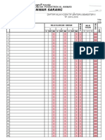 Daftar Nilai Kognitif (Rapor) Sem-1 Tp.16-17