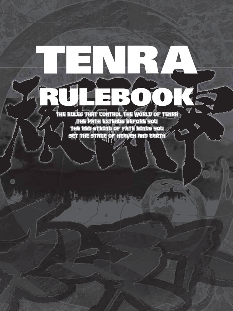 Tenra Bansho Zero Rulebook Role Playing Games Role Playing