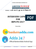 Ibps Po Interview Capsule