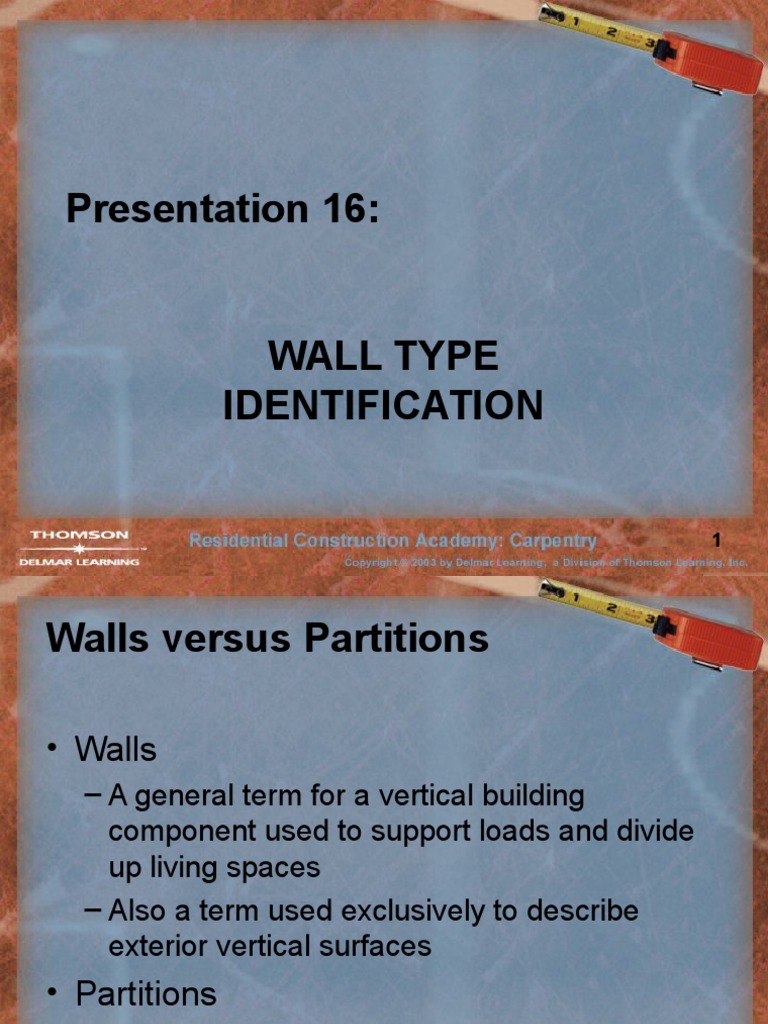 16 Wall Types PDF Wall Building Technology