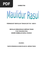 Kertas Kerja Maulidur Rasul 2017