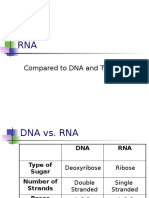 rna--compared to dna and types