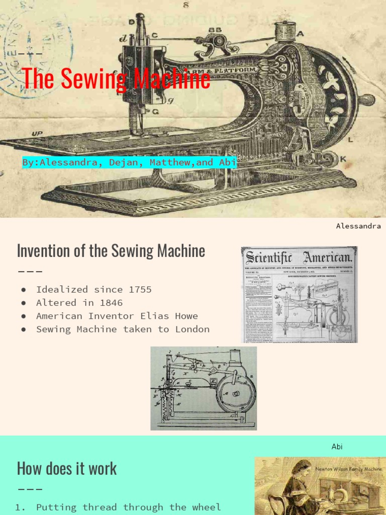 History and Impact of the Sewing Machine | PDF