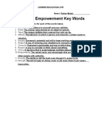 personal empowerment key words cel 23