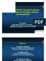Storage of Cellular Therapy Products Presentation Slide Format PDF