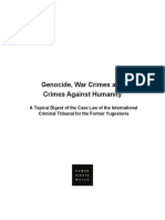 Genocide, War Crimes and Crimes Against Humanity - A Topical Digest of the Case Law of the ICTFY