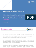 Reporte de Información Población Penal Diciembre 2016