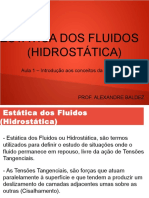 Hidrostática - Introdução