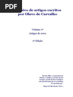Arquivo de Artigos Escritos Por Olavo de Carvalho - 2001