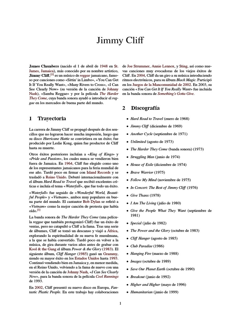 Jimmy Cliff | PDF