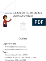 Teacher’s Duties and Responsibilities Under Our Civil Laws