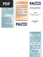 Folder Semana Acadêmica