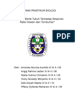 Laporan Praktikum Biologi Laju Pernafasan