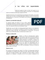 Derechos de Los Niños Con Capacidades Diferentes