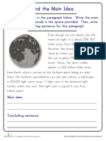 Find Main Idea Moon PDF