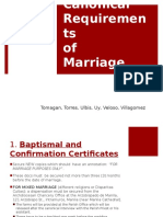 Canonical Requirements of Marriage