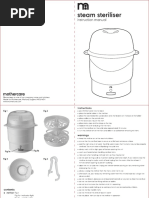 mothercare steam steriliser