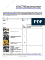 Ergonomics Checklist Industrial