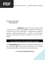 Reclamacao Trabalhista Indenizacao Dano Moral Material Acusacao Furto TRAB PN372