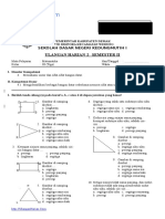 UH2 MATEMATIKA KELAS III SD Tema Unsur Dan Sifat Bangun Datar