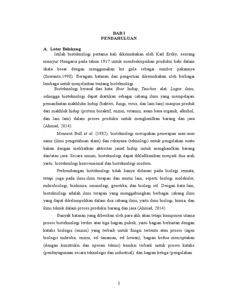 Makalah Bioteknologi Konvensional Dan Modern
