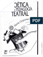 Poetica de La Pedagogia Teatral - Maria PDF