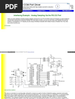 Interfacing Example - Analog Sampling via the RS-232 Port for PC