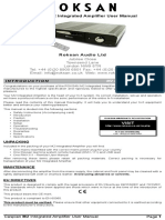 Caspian m2 Integrated Amplifier User Manual