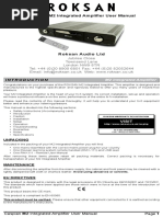 Caspian m2 Integrated Amplifier User Manual