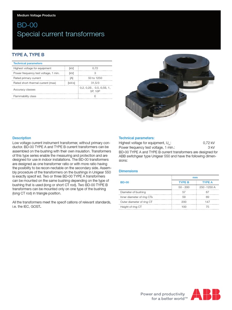 BD 00 en | PDF | Transformer | Power (Physics)