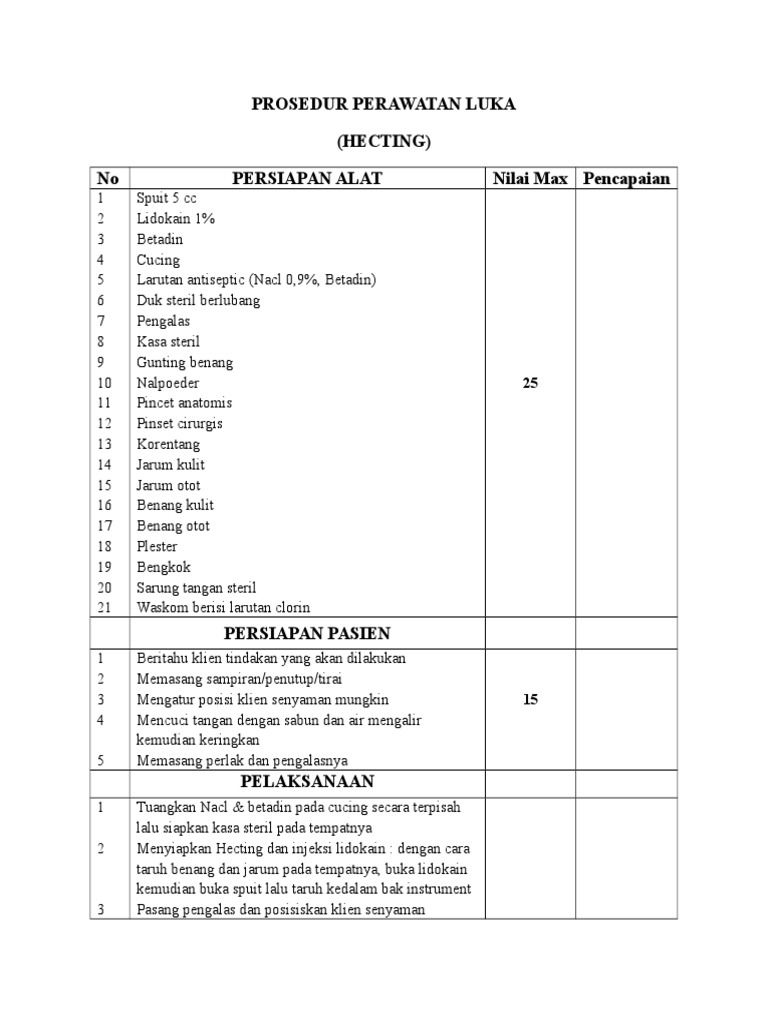 Prosedur Perawatan Luka PDF