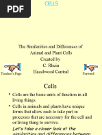 Animal Plant Cells