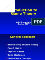 Introduction To Game Theory: Yale Braunstein Spring 2007