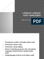 Langkah Langkah Audit Manajemen