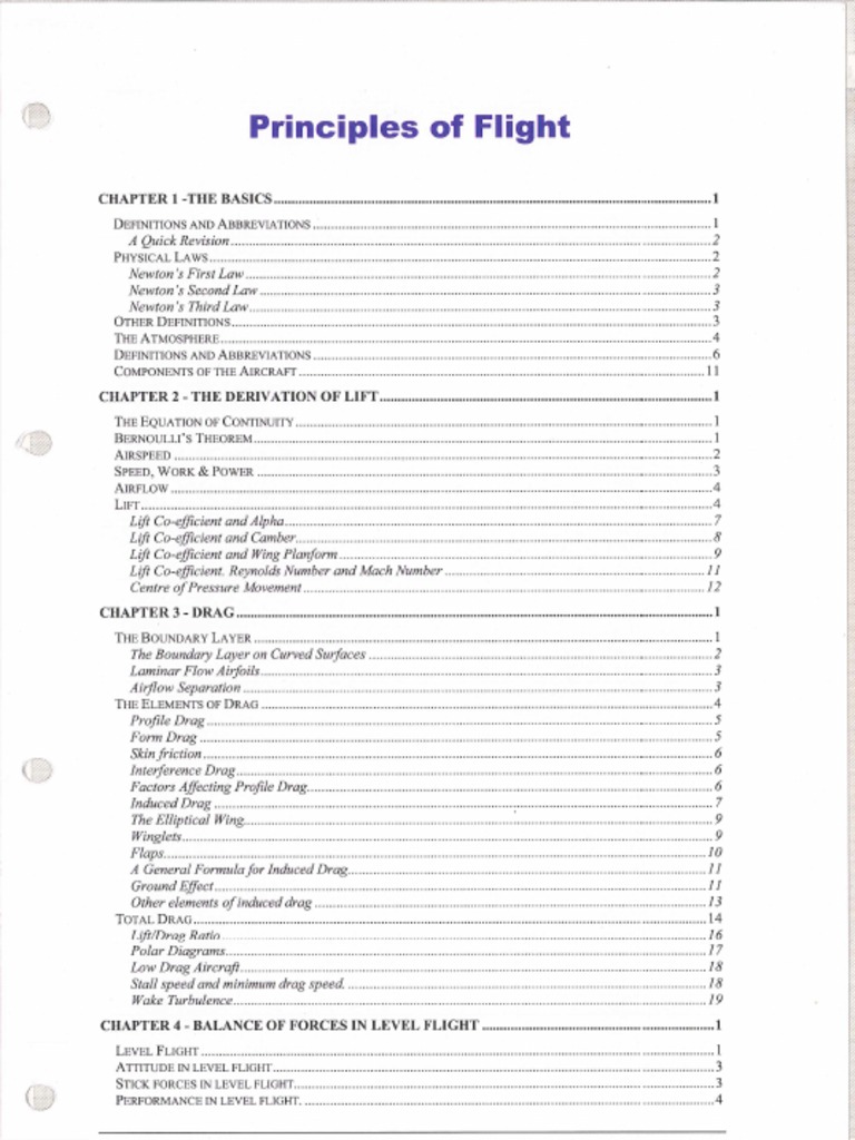 Principles of Flights PDF | PDF