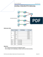 8.3.1.4 Packet Tracer - Implementing A Subnetted IPv6 Addressing Scheme