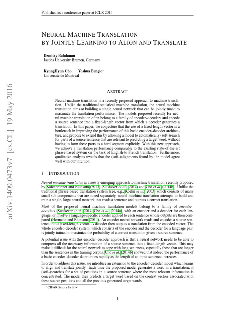 Neural Machine Translation PDF | PDF | Artificial Neural Network ...