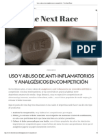 Uso y Abuso de Analgésicos en Competición 