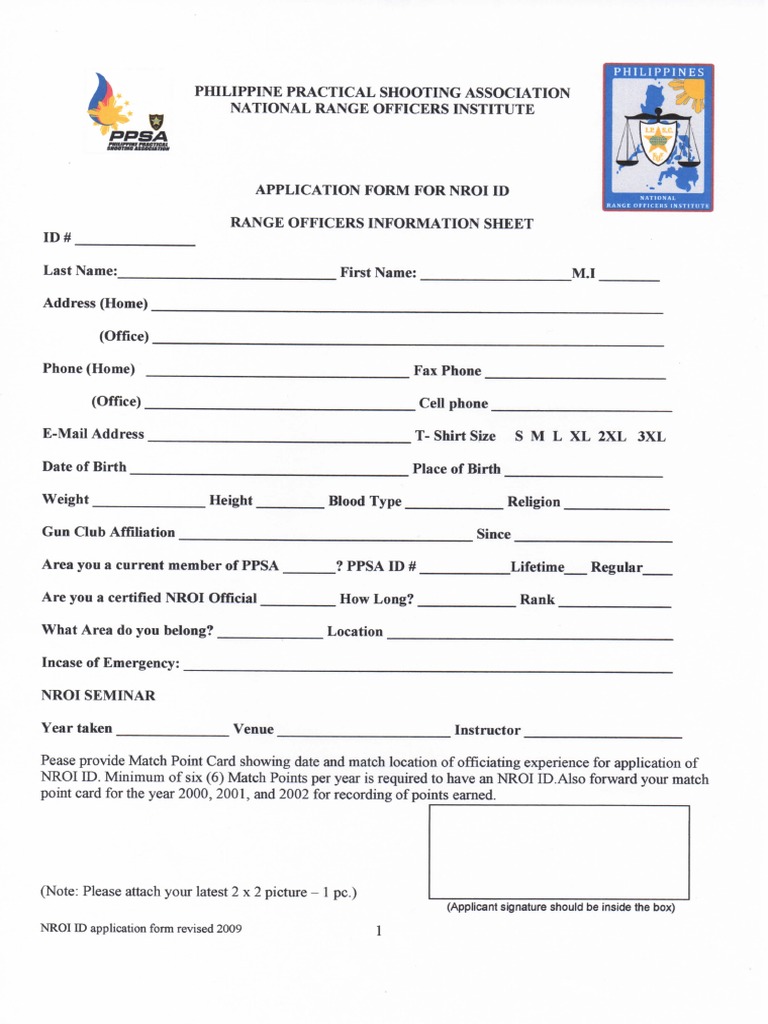 NROI Form | PDF