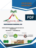 Proposal Delegasi MUNAS 12 FK Universitas Riau