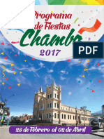 Programa de Fiesta Chambo 2017