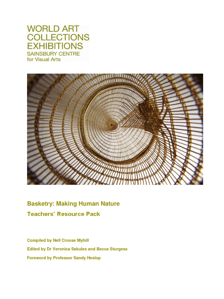 Basketry Teachers Resource Pack PDF Basket Weaving Weaving