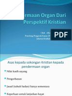 Pendermaan Organ Dari Perspektif Kristian