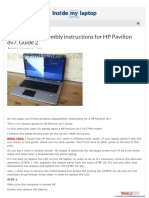 Guia de Desarme de Laptop HP Dv7 Pavilion